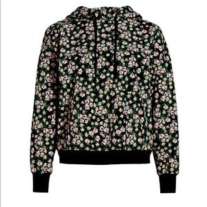 alice + olivia backless hooded sweatshirt